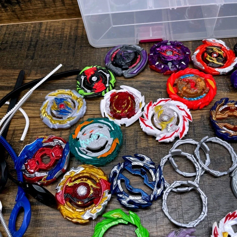 Beyblade Burst Metal Forge Discs Lot 20+ Cast Weights Chassis Armor Rings